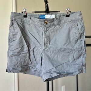 Old Navy Women's Gray Flat Front Shorts